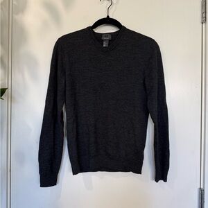 H&M Dark Gray V-Neck Sweater for Men